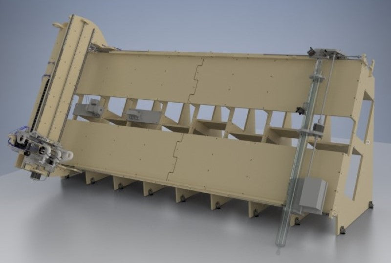 greenBullV2 CNC Router, size: 04x08, angle: 60 degree, f1: with 4th axis, f2: with laser gantry, f3: no laser on head