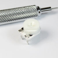 10K through-hole trimmer potentiometer for voltage divider and variable resistance circuits