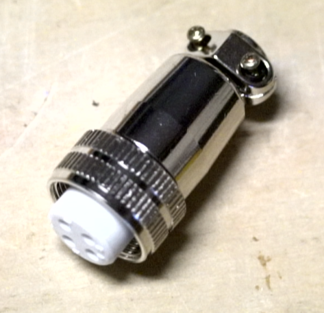 H17 4-pin female threaded spindle connector for CNC spindle motor wiring